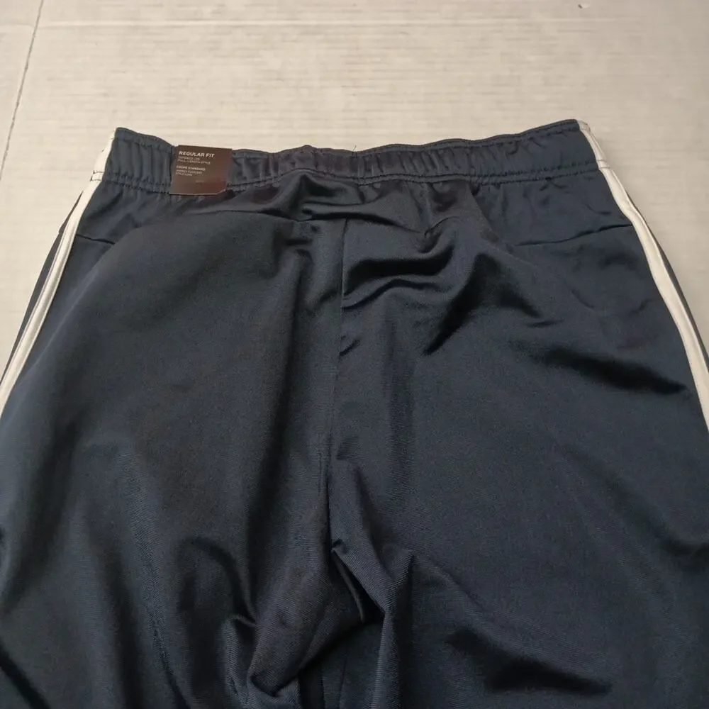 Adidas MultiSport‎ Joggers Men's M Navy Blue White Three Stripe Tricot H46106